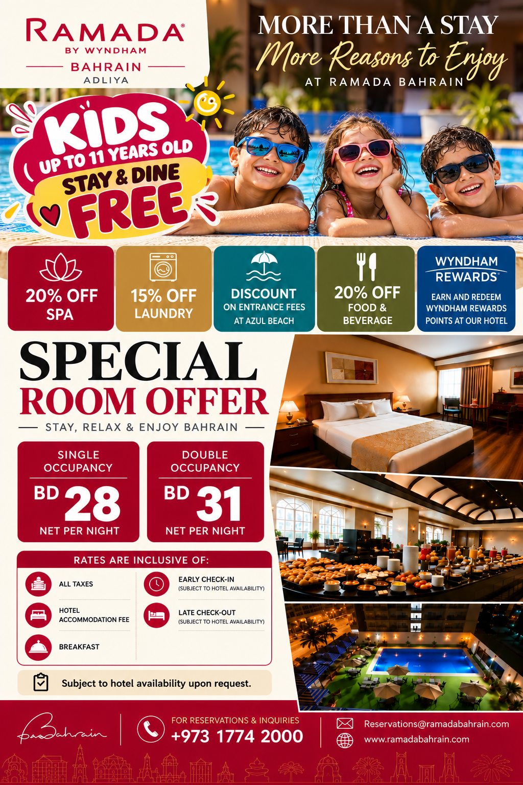 Ramada by Wyndham Bahrain Adliya promotion 1